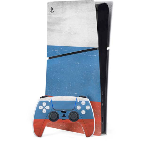 Russian Flag Distressed PlayStation PS5 Skins