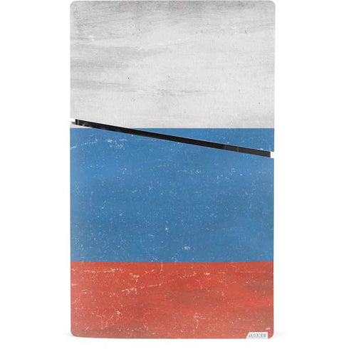 Russian Flag Distressed PS5 Slim Digital Edition Console Skin