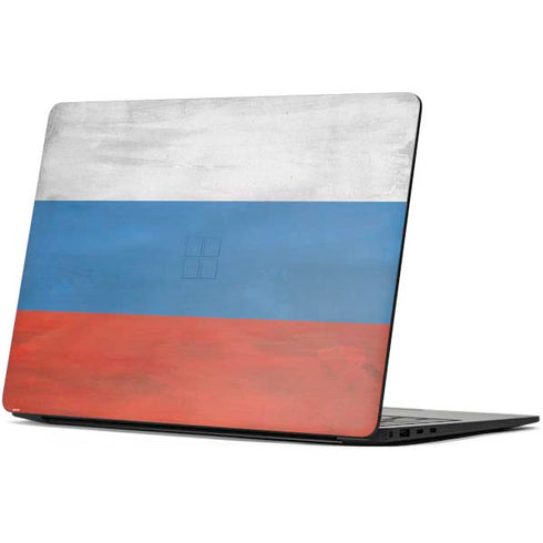 Russian Flag Distressed Surface Laptop 7 13.8in Skin
