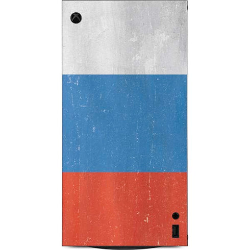 Russian Flag Distressed XBox Series X Digital Edition Console Skin