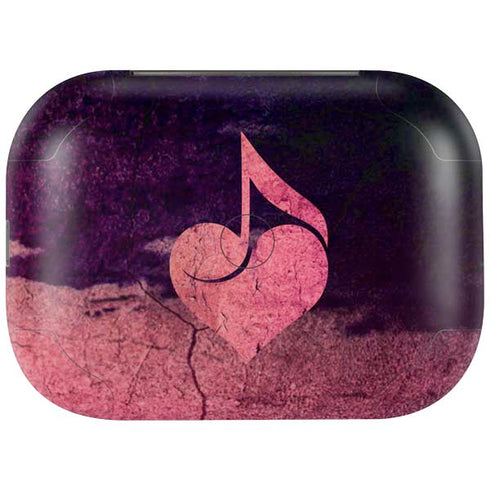 Rustic Musical Heart Amazon Echo Buds Skin