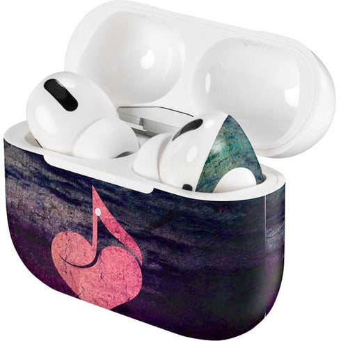 Rustic Musical Heart AirPods Skins