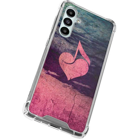 Rustic Musical Heart Galaxy A16 5G Clear Case