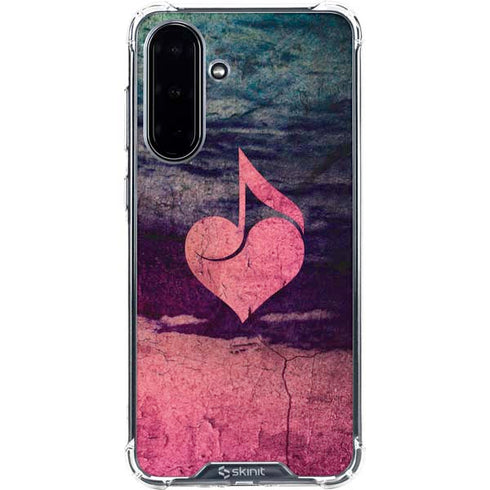 Rustic Musical Heart Galaxy A36 5G Clear Case