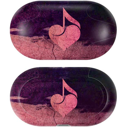 Rustic Musical Heart Galaxy Buds Plus Skin