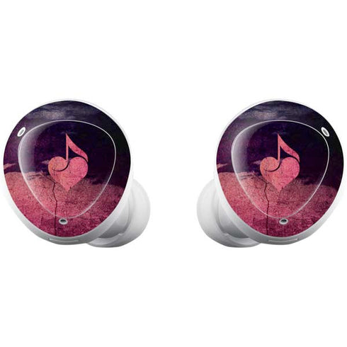 Rustic Musical Heart Galaxy Buds Plus Skin