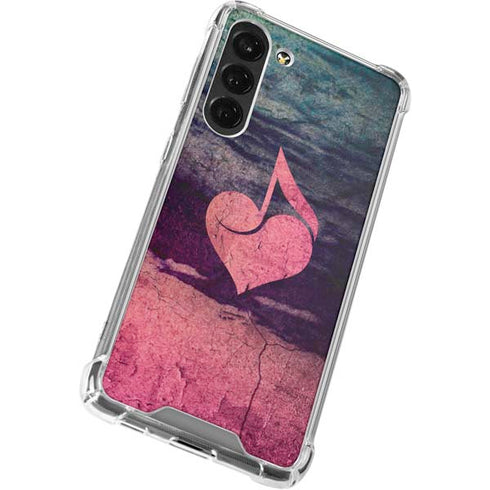Rustic Musical Heart Galaxy S24 FE Clear Case