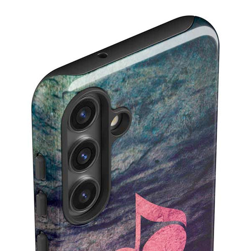 Rustic Musical Heart Galaxy S25 Impact Case