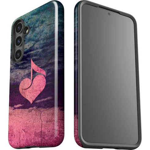 Rustic Musical Heart Galaxy S25 Impact Case