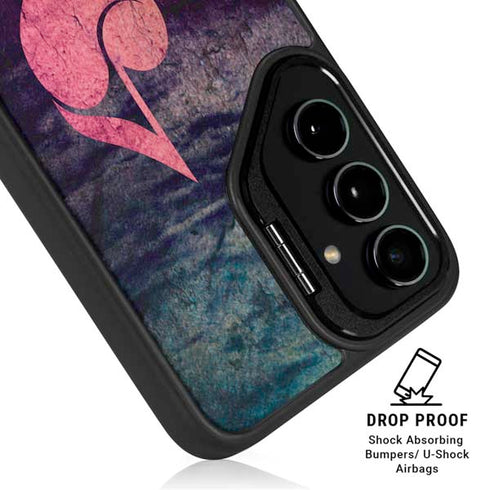 Rustic Musical Heart Galaxy S25 Kickstand Case