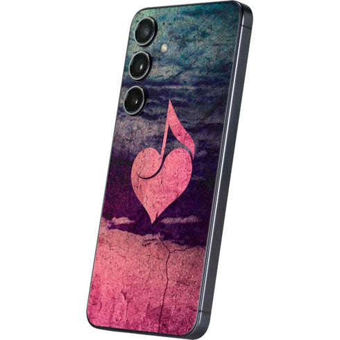 Rustic Musical Heart Galaxy S25 Plus Skin
