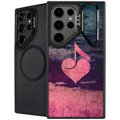 Rustic Musical Heart Galaxy S24 Ultra Kickstand Case