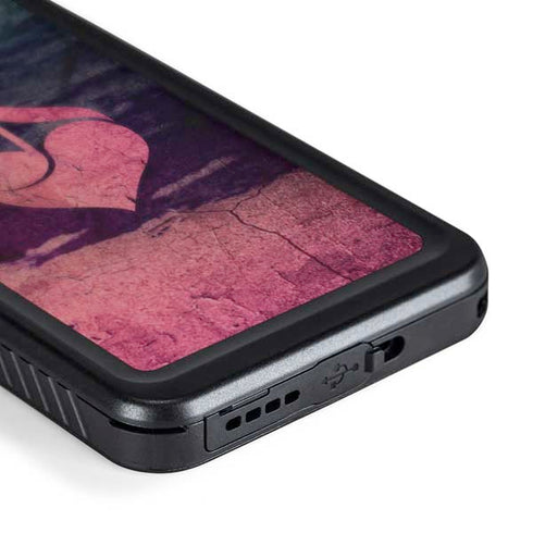 Rustic Musical Heart Galaxy S24 Waterproof Case