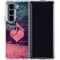 Rustic Musical Heart Galaxy Z Fold5 5G Clear Case