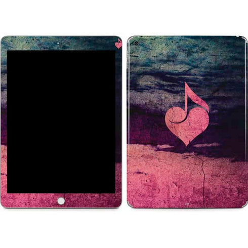 Rustic Musical Heart Apple iPad Skin