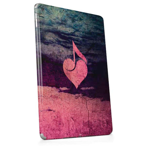 Rustic Musical Heart Apple iPad Skin