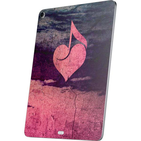 Rustic Musical Heart Apple iPad Air Skin