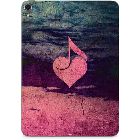 Rustic Musical Heart Apple iPad Pro Skin