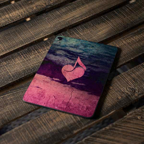 Rustic Musical Heart Apple iPad Pro Skin
