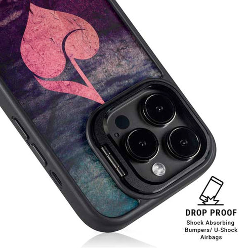Rustic Musical Heart iPhone 14 Pro Kickstand Case