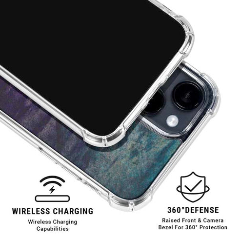 Rustic Musical Heart iPhone 15 Clear Case