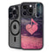 Rustic Musical Heart iPhone 15 Pro Max Kickstand Case