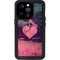 Rustic Musical Heart iPhone 15 Pro Waterproof Case