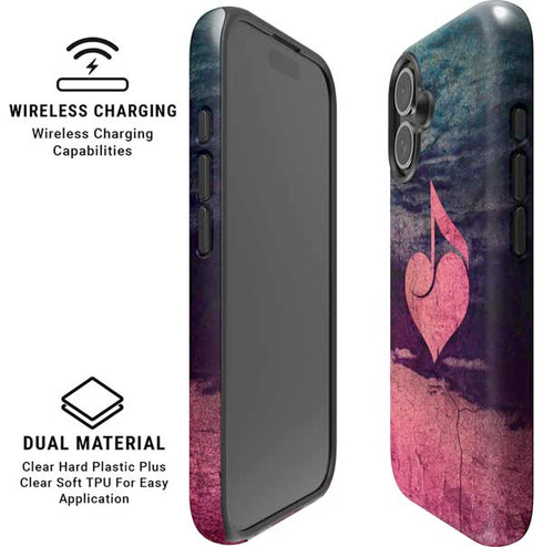 Rustic Musical Heart iPhone 16 Plus Magsafe Impact Case