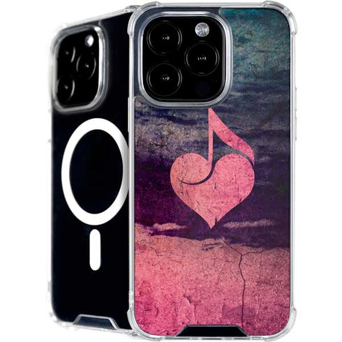 Rustic Musical Heart iPhone 16 Pro MagSafe Case