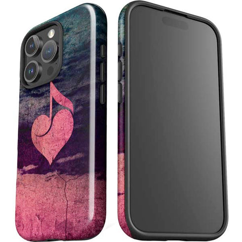Rustic Musical Heart iPhone 16 Pro Max Impact Case