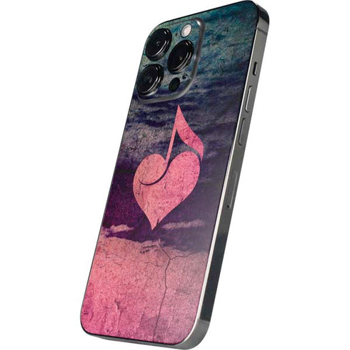 Rustic Musical Heart iPhone 16 Pro Skin