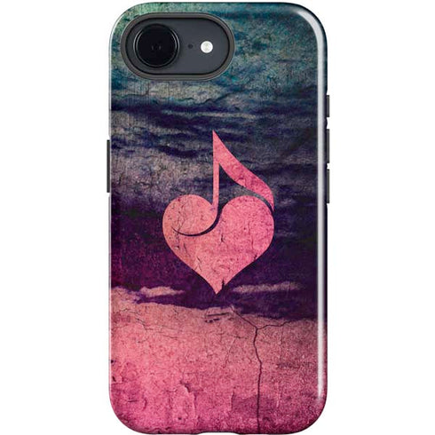 Rustic Musical Heart iPhone 16e Impact Case