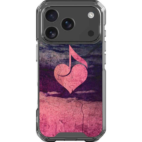 Rustic Musical Heart iPhone 18 Pro Clear Case