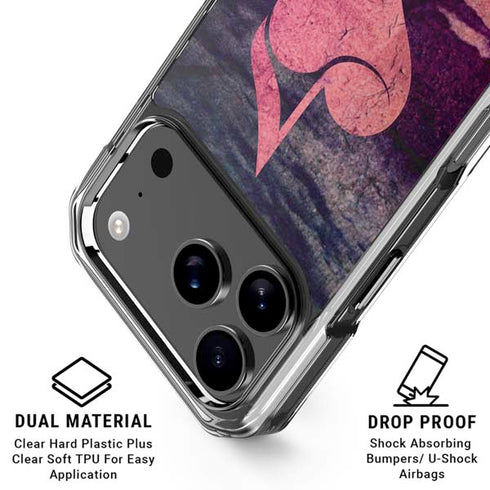 Rustic Musical Heart iPhone 18 Pro Clear Case