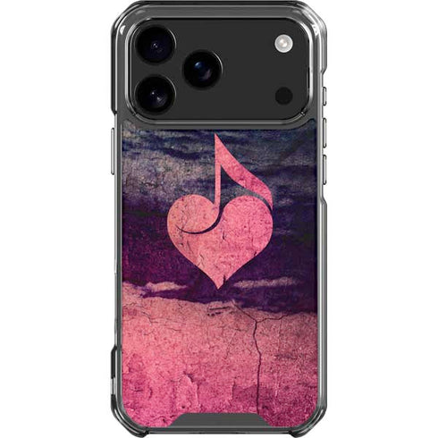 Rustic Musical Heart iPhone 18 Pro Max Clear Case