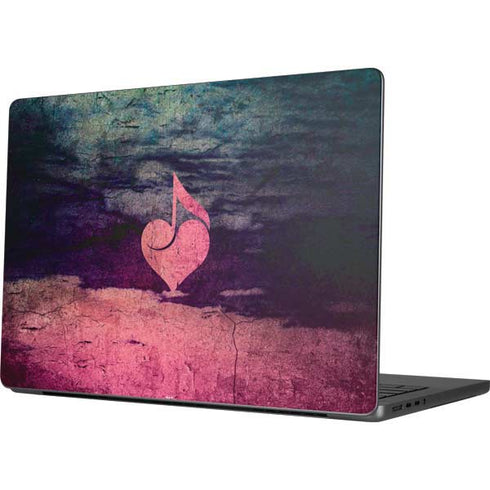 Rustic Musical Heart Apple MacBook Pro 14-inch Skin