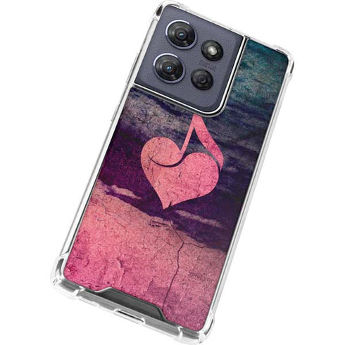 Rustic Musical Heart Moto G 5G (2025) Clear Case