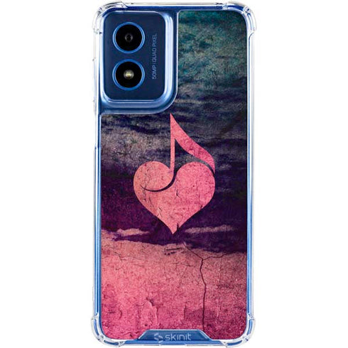Rustic Musical Heart Moto G 5G (2024) Clear Case