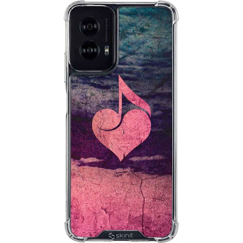 Rustic Musical Heart Moto G Power 5G (2024) Clear Case