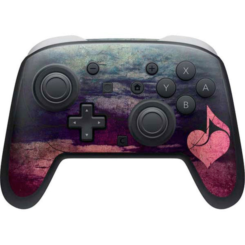 Rustic Musical Heart Nintendo Switch 2 (2025) Pro Controller Skin