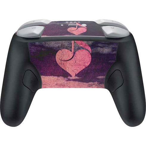 Rustic Musical Heart Nintendo Switch 2 (2025) Pro Controller Skin