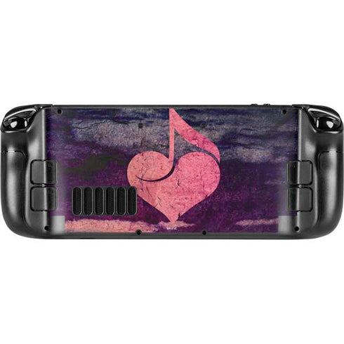 Rustic Musical Heart Steam Deck Handheld Gaming Computer Skin
