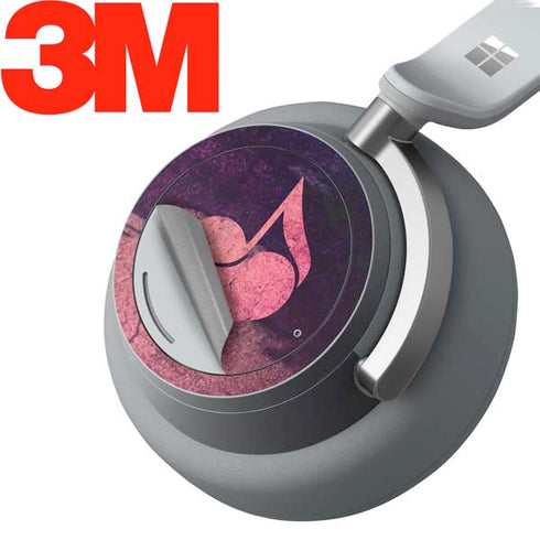 Rustic Musical Heart Surface Headphones Skin