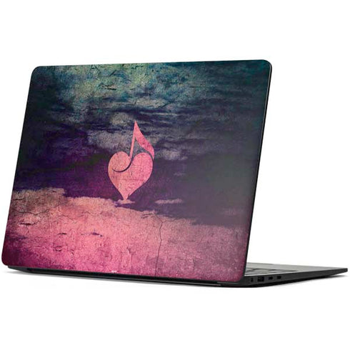 Rustic Musical Heart Surface Laptop 7 13.8in Skin