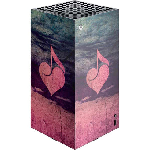 Rustic Musical Heart XBox Series X Digital Edition Console Skin