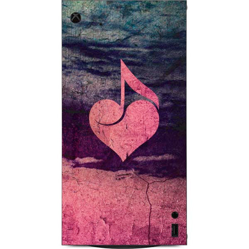 Rustic Musical Heart XBox Series X Digital Edition Console Skin