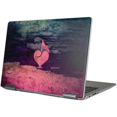 Rustic Musical Heart Yoga 710 14in Skin