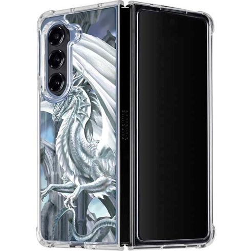 Ruth Thompson Checkmate Dragons by Ruth Thompson Galaxy Z Fold5 5G Clear Case