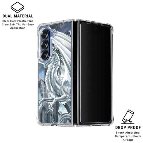 Ruth Thompson Checkmate Dragons by Ruth Thompson Galaxy Z Fold6 Clear Case