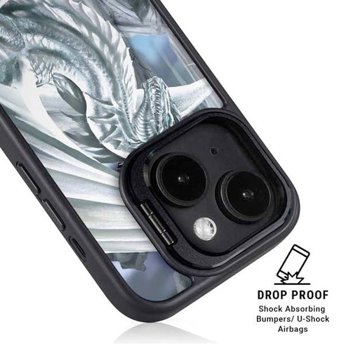 Ruth Thompson Checkmate Dragons by Ruth Thompson iPhone 15 Plus Kickstand Case